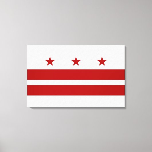 Washington DC-vlag Canvas Afdruk (Voorkant)