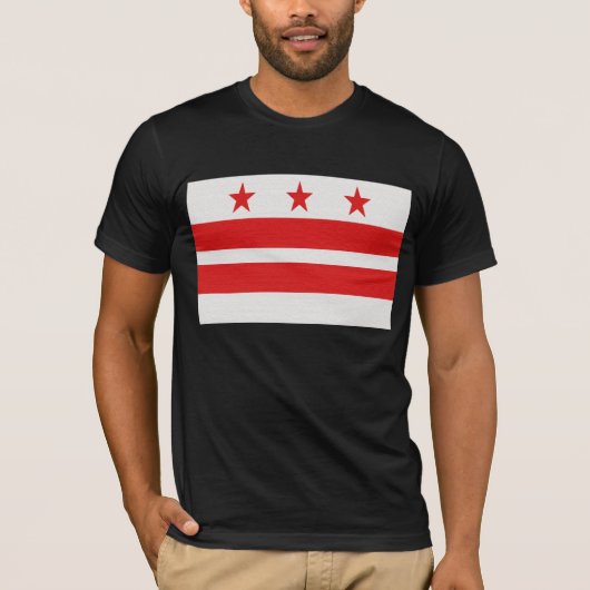 Washington DC-vlag - District of Columbia T-shirt (Voorkant)