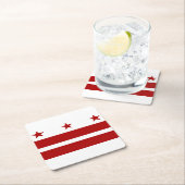 Washington DC-vlag Kartonnen Onderzetters (Insitu)