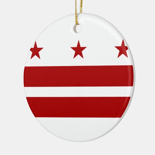 Washington DC-vlag Keramisch Ornament (Links)