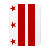 Washington DC vlag Magneet (Verticaal)