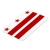 Washington DC vlag Magneet (Linkerzijde)
