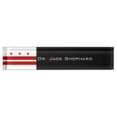 Washington DC-vlag Naambordje (Voorkant)