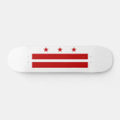 Washington DC vlag Persoonlijk Skateboard (Horizontaal)