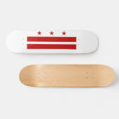Washington DC vlag Persoonlijk Skateboard (Horizontaal)