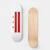 Washington DC vlag Persoonlijk Skateboard (Voorkant)