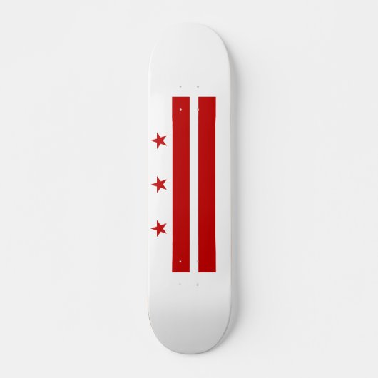 Washington DC vlag Persoonlijk Skateboard (Voorkant)