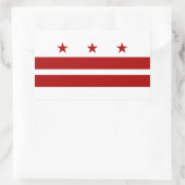 Washington DC-vlag Rechthoekige Sticker (Tas)