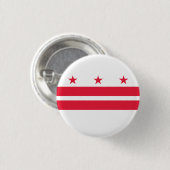 Washington DC-vlag Ronde Button 3,2 Cm (Voorkant /achterkant)