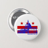 Washington DC-vlag Ronde Button 5,7 Cm (Voorkant /achterkant)