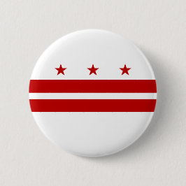 Washington DC-vlag Ronde Button 5,7 Cm