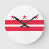Washington DC-vlag Ronde Klok (Voorkant)