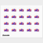 Washington DC-vlag Ronde Sticker (Vel)