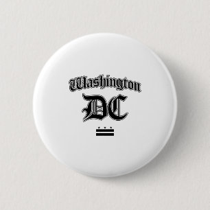 Washington Dc Vlag Souvenir Lange Mouwen Ronde Button 5,7 Cm