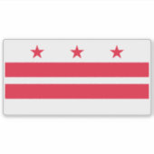 Washington DC-vlag Sticker (Voorkant)