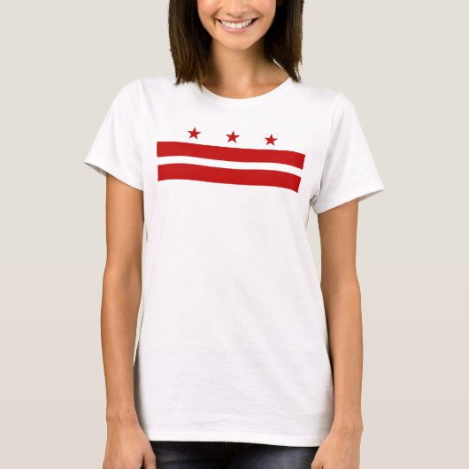 Washington DC-vlag T-shirt (Voorkant)