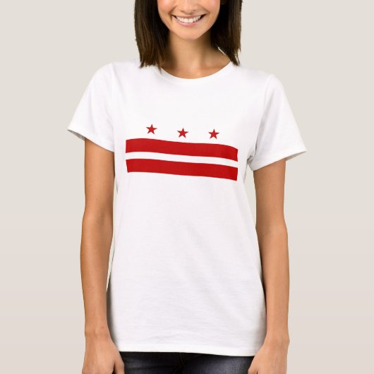 Washington DC-vlag T-shirt (Voorkant)