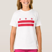 Washington DC-vlag T-shirt (Voorkant)
