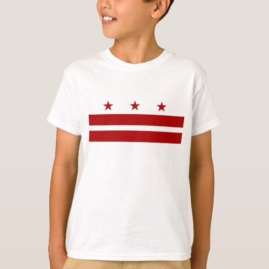 Washington DC-vlag T-shirt (Voorkant)