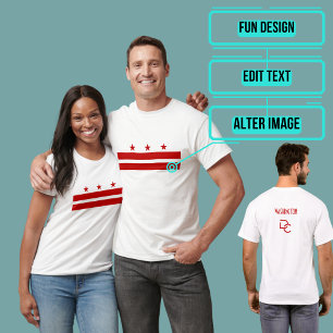 Washington DC-vlag T-shirt