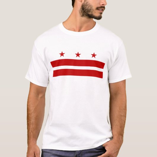 Washington DC-vlag T-shirt (Voorkant)
