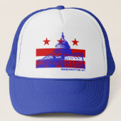 Washington DC-vlag Trucker Pet (Voorkant)