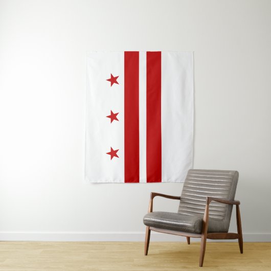 Washington DC vlag Wandkleed (In situ)