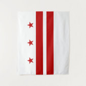Washington DC vlag Wandkleed (Voorkant)