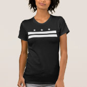 Washington DC-vlag - wit T-shirt (Voorkant)