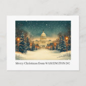Washington DC Vrolijk Kerstvakantie Briefkaart (Voorkant)