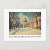 Washington DC Vrolijk Kerstvakantie Briefkaart (Voorkant)
