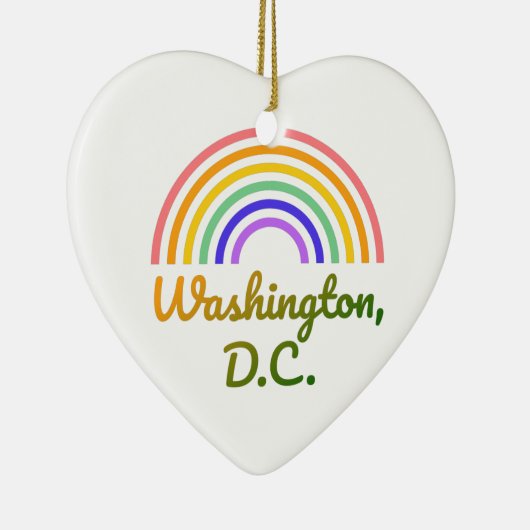 Washington DC - Washington briefkaarten - Washingt Keramisch Ornament (Rechts)