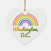 Washington DC - Washington briefkaarten - Washingt Keramisch Ornament (Achterkant)