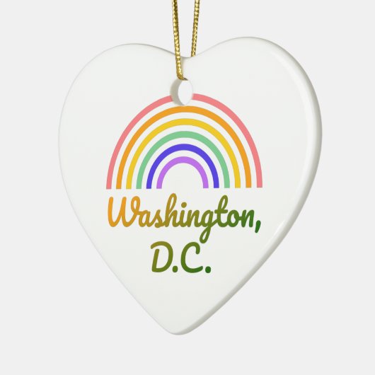 Washington DC - Washington briefkaarten - Washingt Keramisch Ornament (Links)