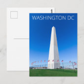 Washington DC Washington-herdenkingskaart Briefkaart (Voorkant / Achterkant)