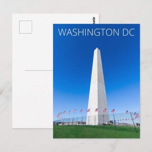 Washington DC Washington-herdenkingskaart Briefkaart (Voorkant / Achterkant)