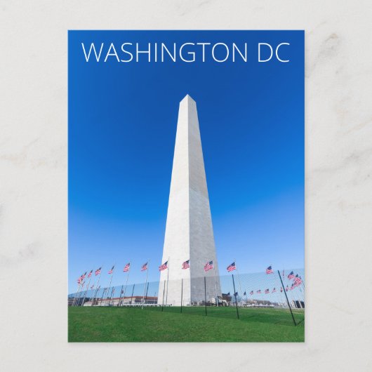 Washington DC Washington Memorial Ansichtkaart Briefkaart (Voorkant)