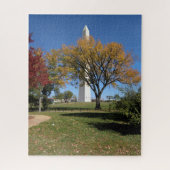 Washington DC Washington Monument en Herfst Trees Legpuzzel (Verticaal)
