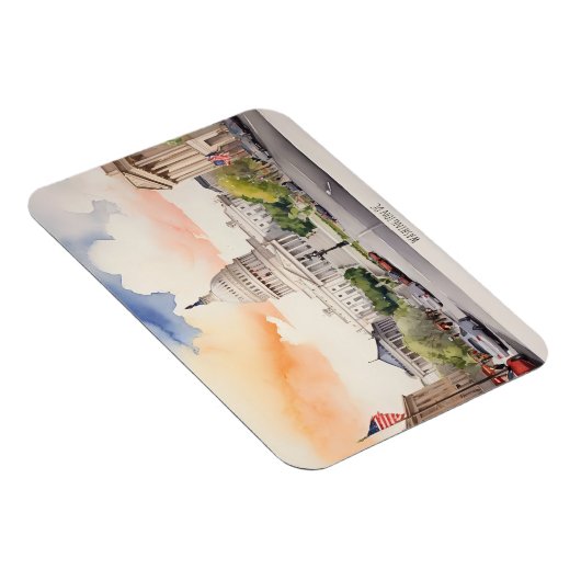 Washington DC waterverf kunst Magneet (Rechterzijde)