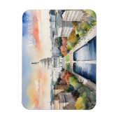 Washington DC waterverf kunst Magneet (Verticaal)