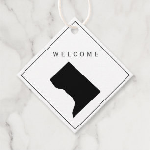 Washington DC welkomsttas cadeau Label voor bruilo