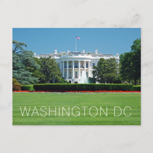 Washington DC White House Briefkaart (Voorkant)