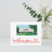 Washington DC - Witte Huis Briefkaart (Staand voorkant)