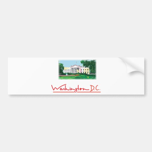 Washington DC - Witte Huis Bumpersticker (Voorkant)