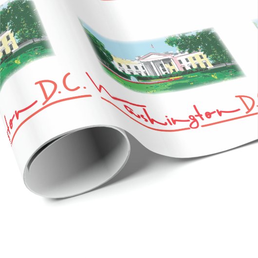 Washington DC - Witte Huis Cadeaupapier (Rol Hoek)