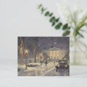 Washington DC Witte Huis  Retro kaart (Staand voorkant)