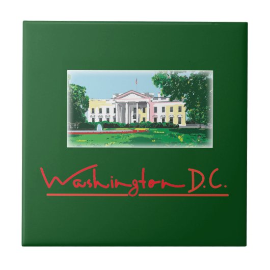 Washington DC - Witte Huis Tegeltje (Voorkant)