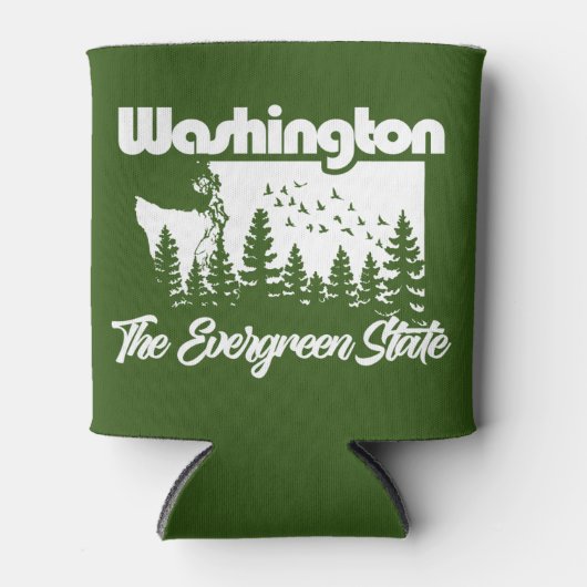 Washington de Evergreen-staat Blikjeskoeler (Voorkant)