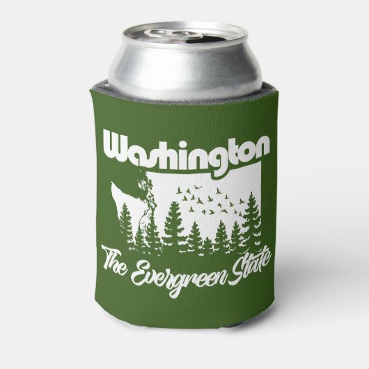 Washington de Evergreen-staat Blikjeskoeler (Blikje Achterkant)