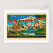 Washington - de Evergreen-staat Briefkaart (Voorkant)